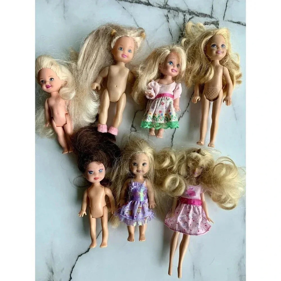 Mattel Other - Barbie Kelly Chelsea Dolls “Lil Sister Of Barbie” Lot Of 7 From 90’s/00’s